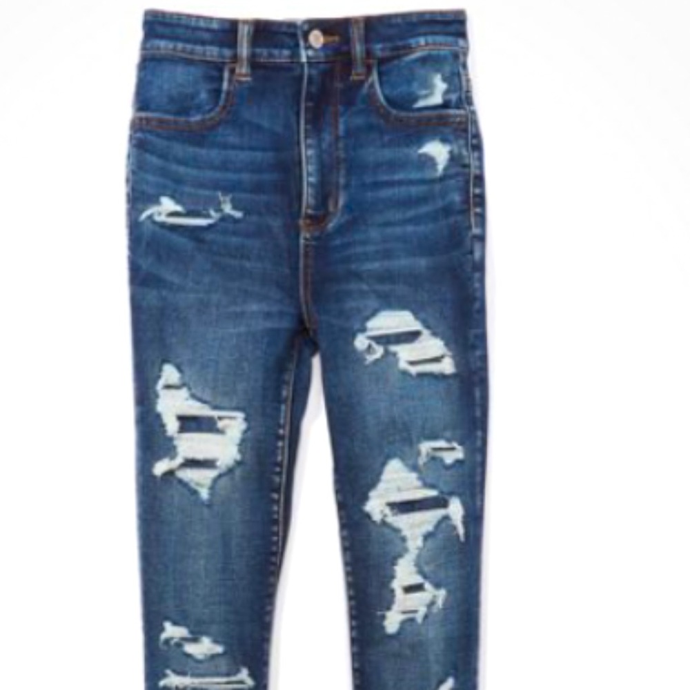 High waisted jeans
